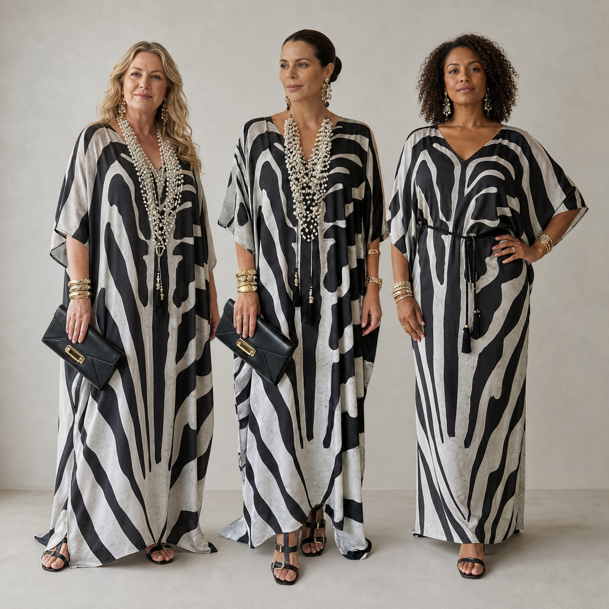 Amelia Leoncini™ Zwiewna sukienka kaftan na lato