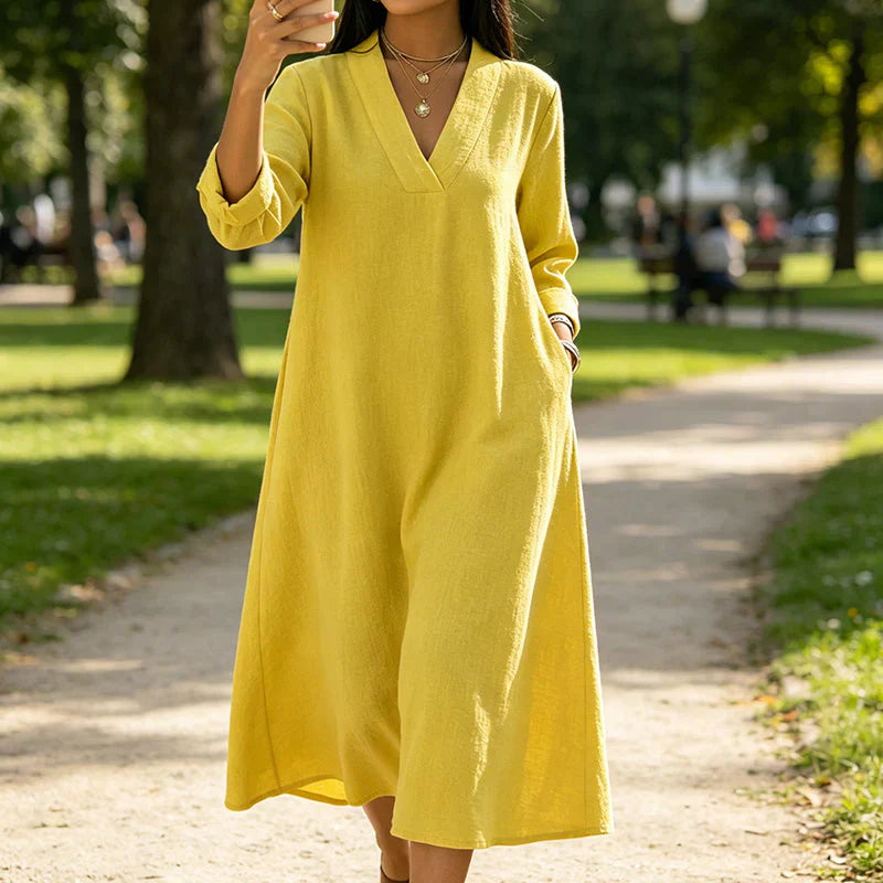 Barbara Della Valle™ Oddychająca letnia sukienka dla bezwysiłkowej elegancji