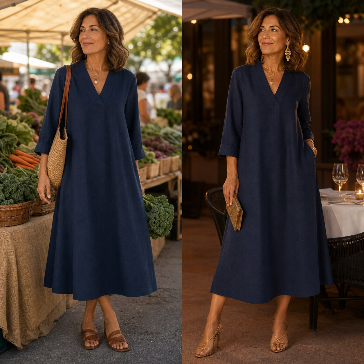 Barbara Della Valle™ Oddychająca letnia sukienka dla bezwysiłkowej elegancji