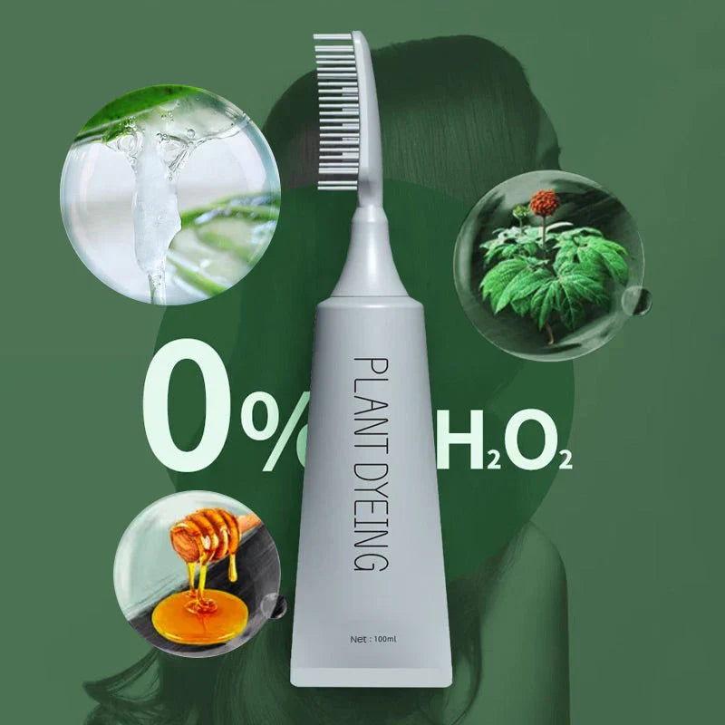 Combrané™ Delikatna farba do włosów w formie grzebienia dla naturalnego ciemnego koloru