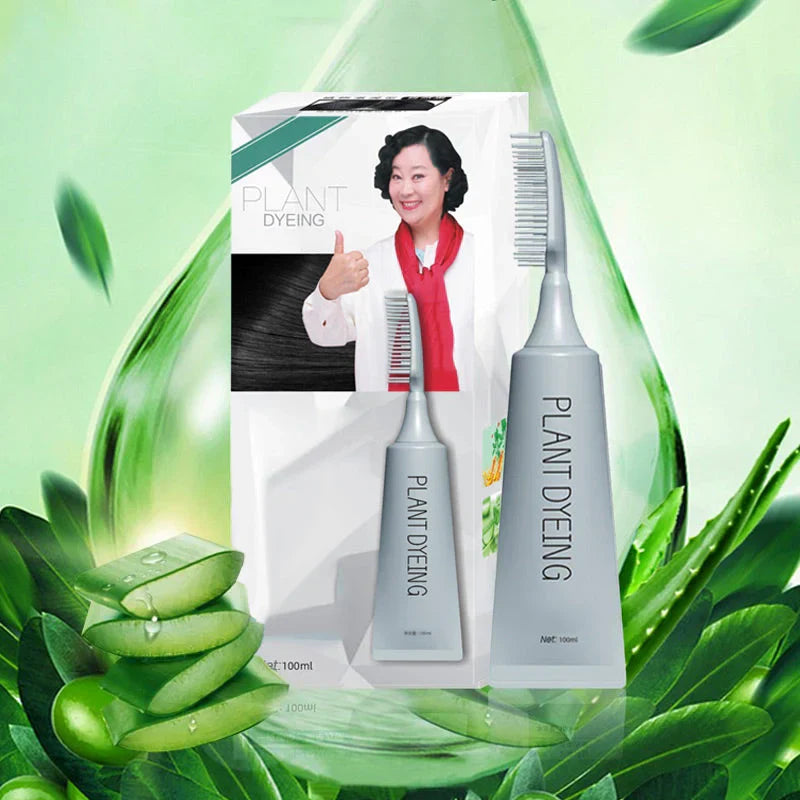 Combrané™ Delikatna farba do włosów w formie grzebienia dla naturalnego ciemnego koloru