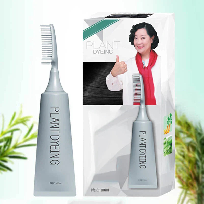 Combrané™ Delikatna farba do włosów w formie grzebienia dla naturalnego ciemnego koloru