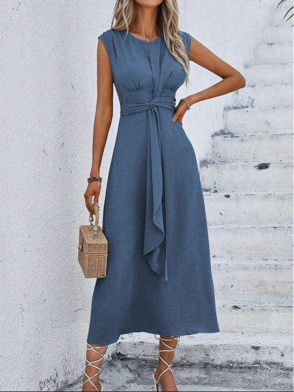 Egle Pizzichini™ Elegancka sukienka z drapowaniem dla beztroskiego stylu