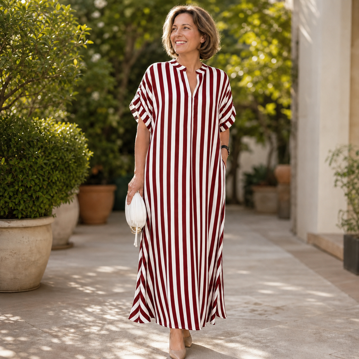 Elettra Zenari™ Elegancka boho maxi sukienka na każdą okazję