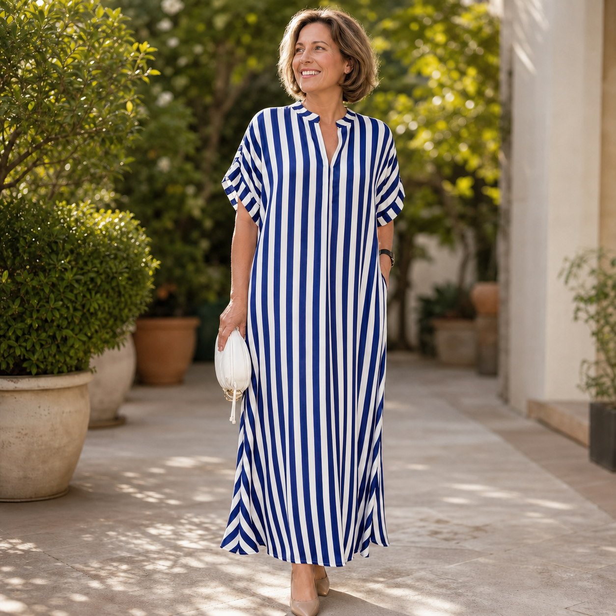 Elettra Zenari™ Elegancka boho maxi sukienka na każdą okazję