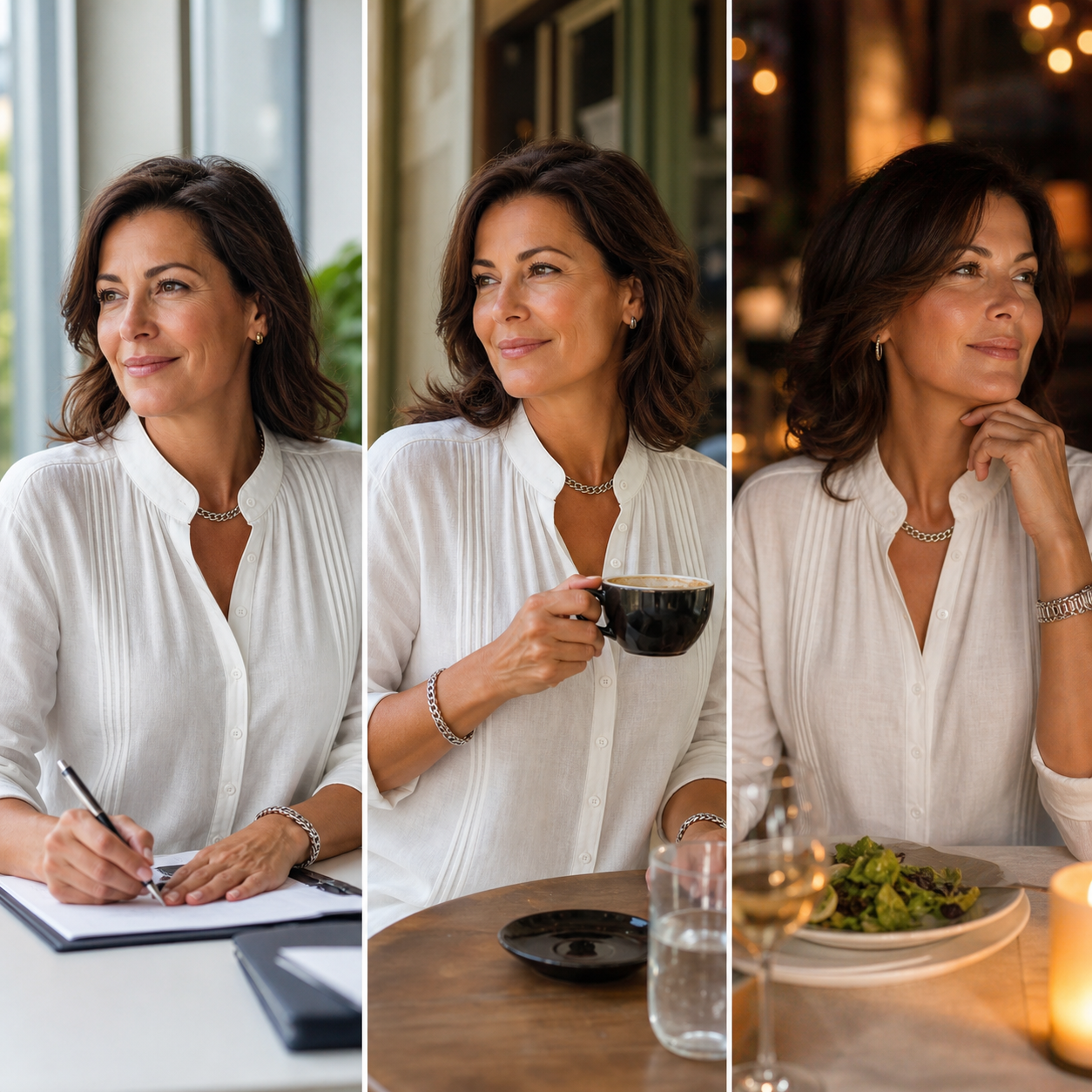Federica Schiavone™ Wszechstronna bluzka z zakładkami na każdą okazję