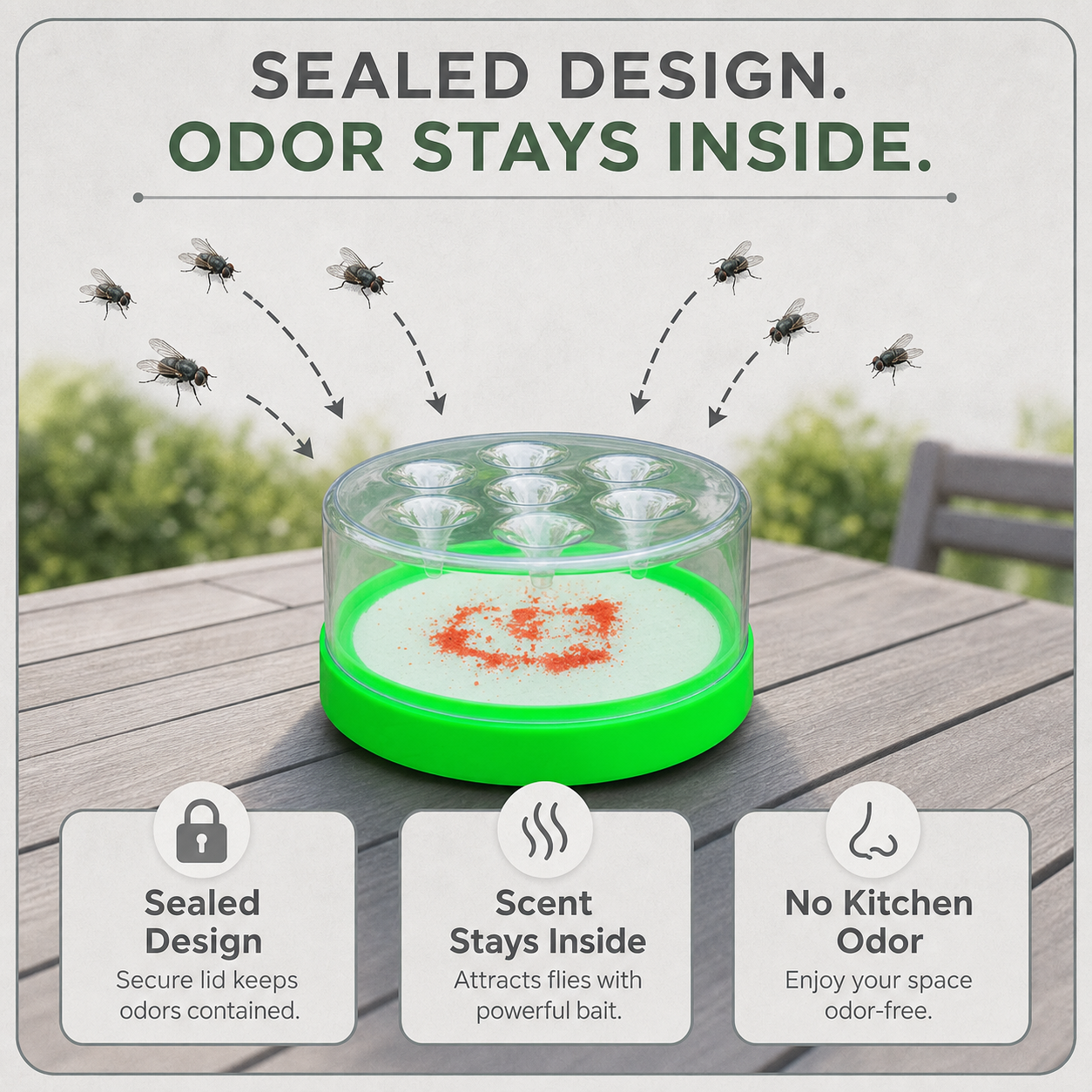 FlyAway Pro™ Wielokrotnego użytku pułapka na muchy bez chemii