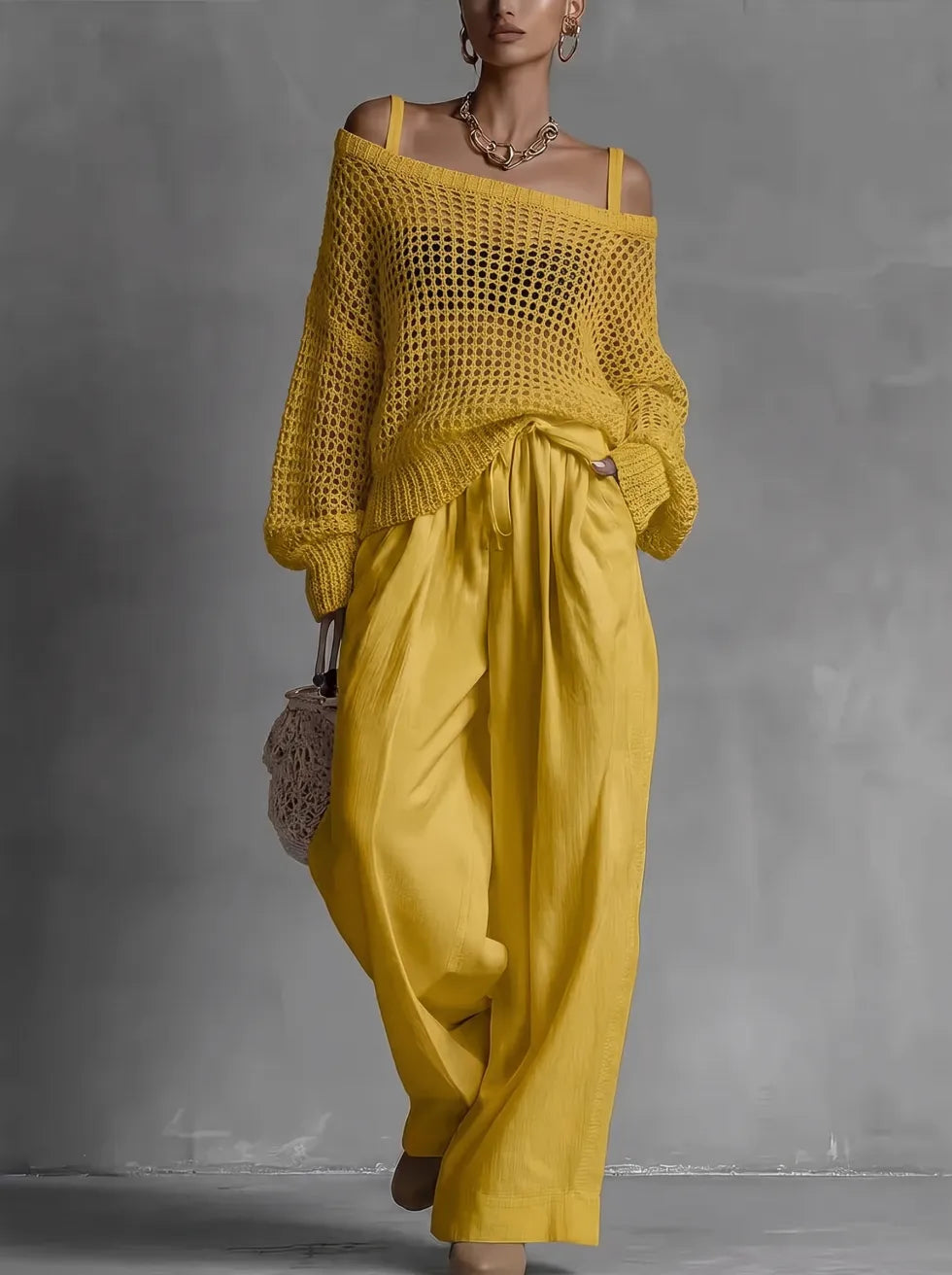 Ilda Susini™ Skoordynowany dwuczęściowy zestaw dla bezpretensjonalnej elegancji