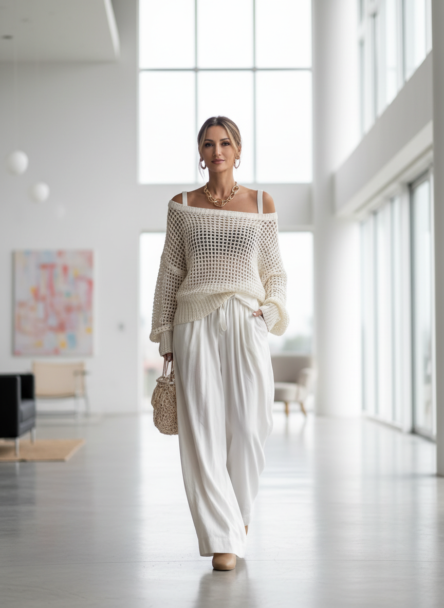 Ilda Susini™ Skoordynowany dwuczęściowy zestaw dla bezpretensjonalnej elegancji