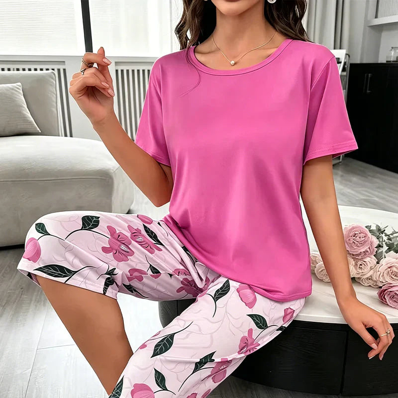 Milena Conserva™ Wygodny zestaw loungewear ze stretchu na relaksujące weekendy