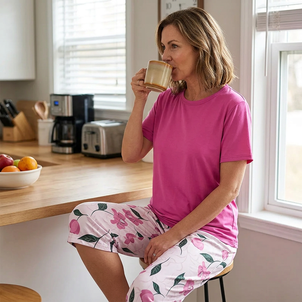 Milena Conserva™ Wygodny zestaw loungewear ze stretchu na relaksujące weekendy