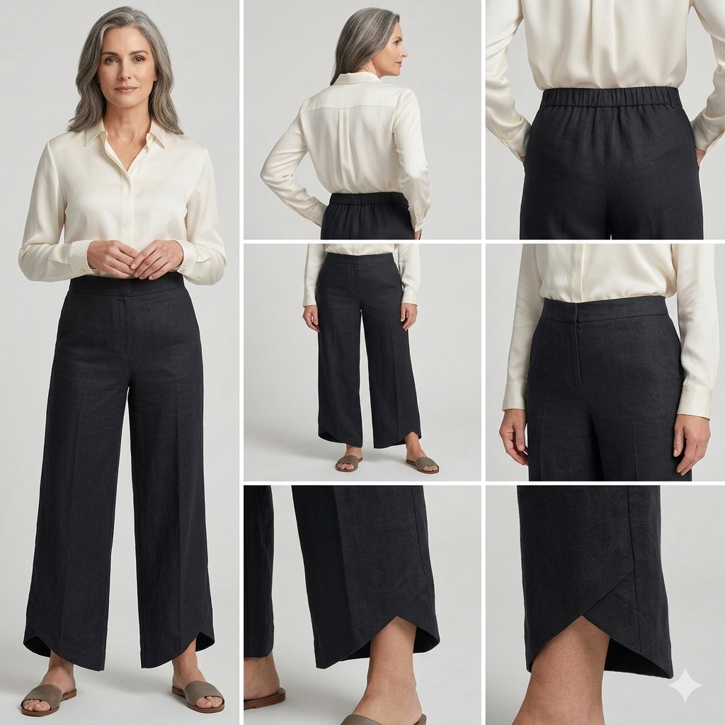 Miriam Corleone™ Luźne spodnie z kieszeniami dla bezwysiłkowego stylu