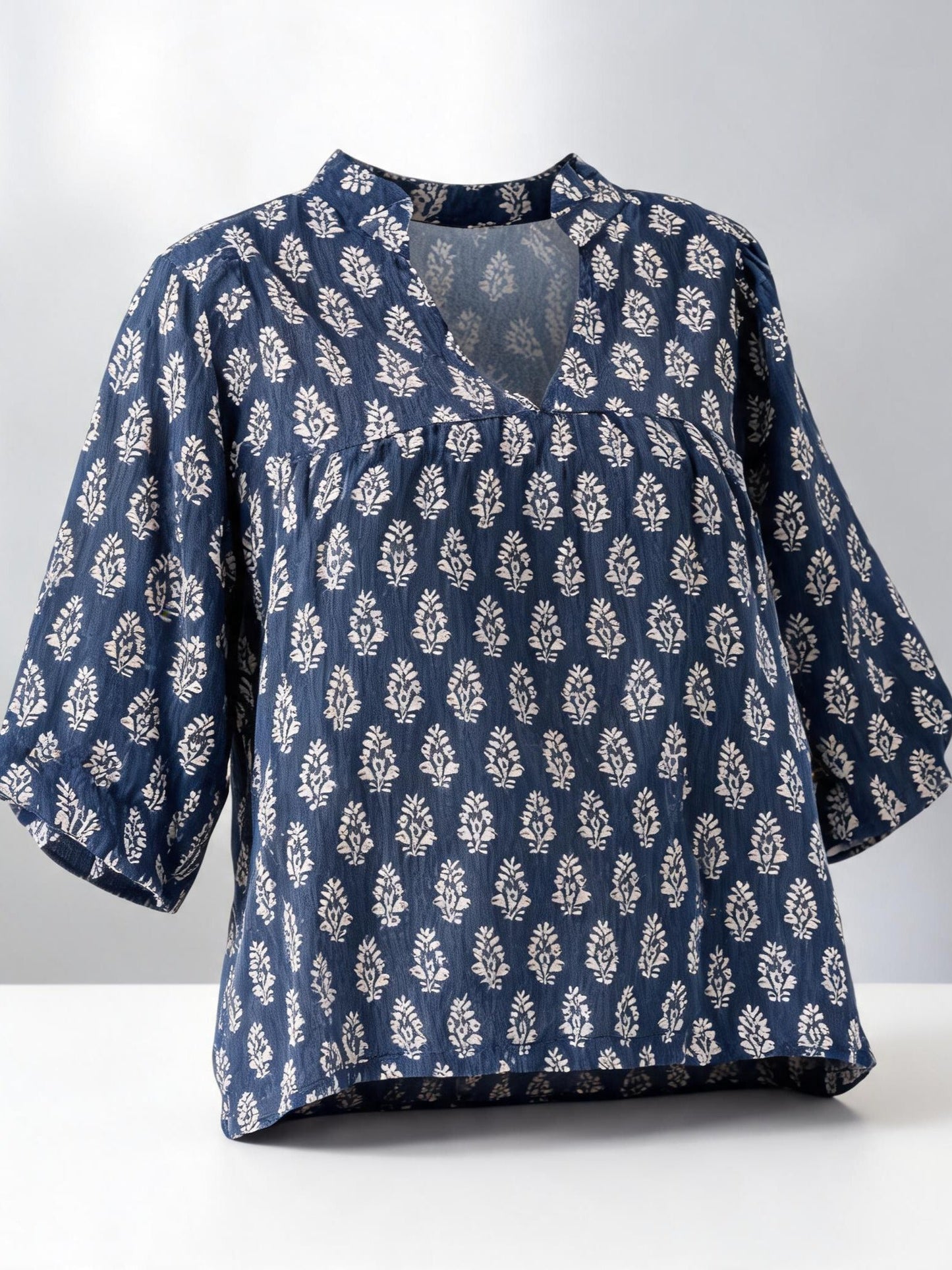 Nadia Corradini™ Zwiewna bluzka w print dla bezwysiłkowego stylu