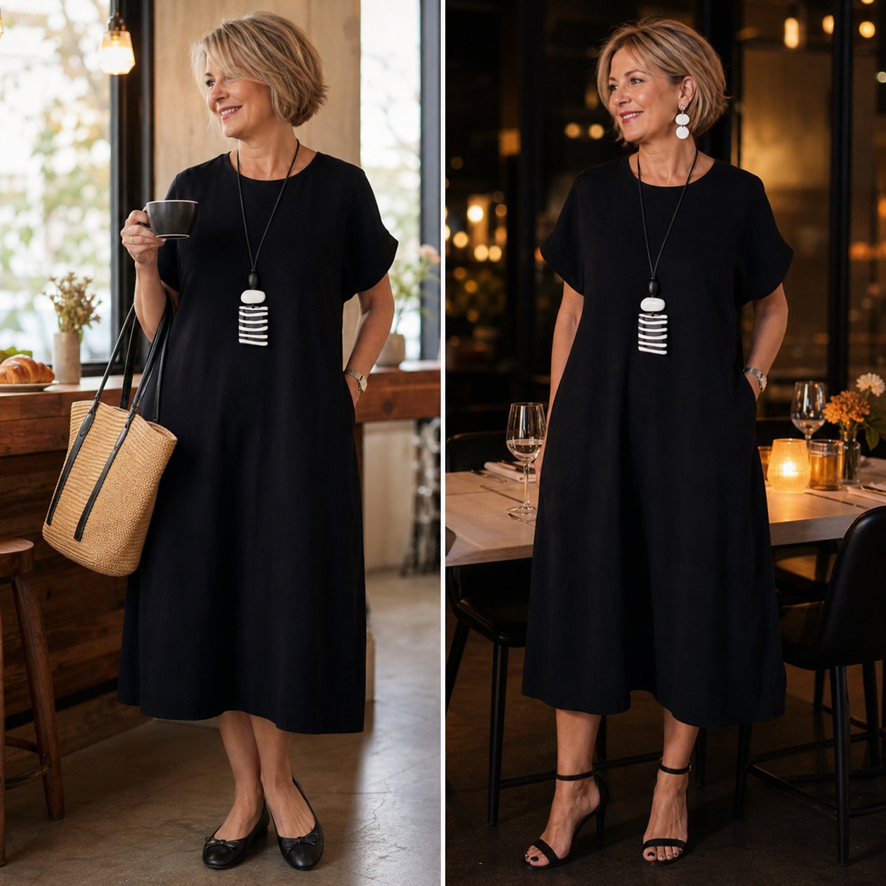 Patrizia Procopio™ Elegancka sukienka midi na każdą okazję