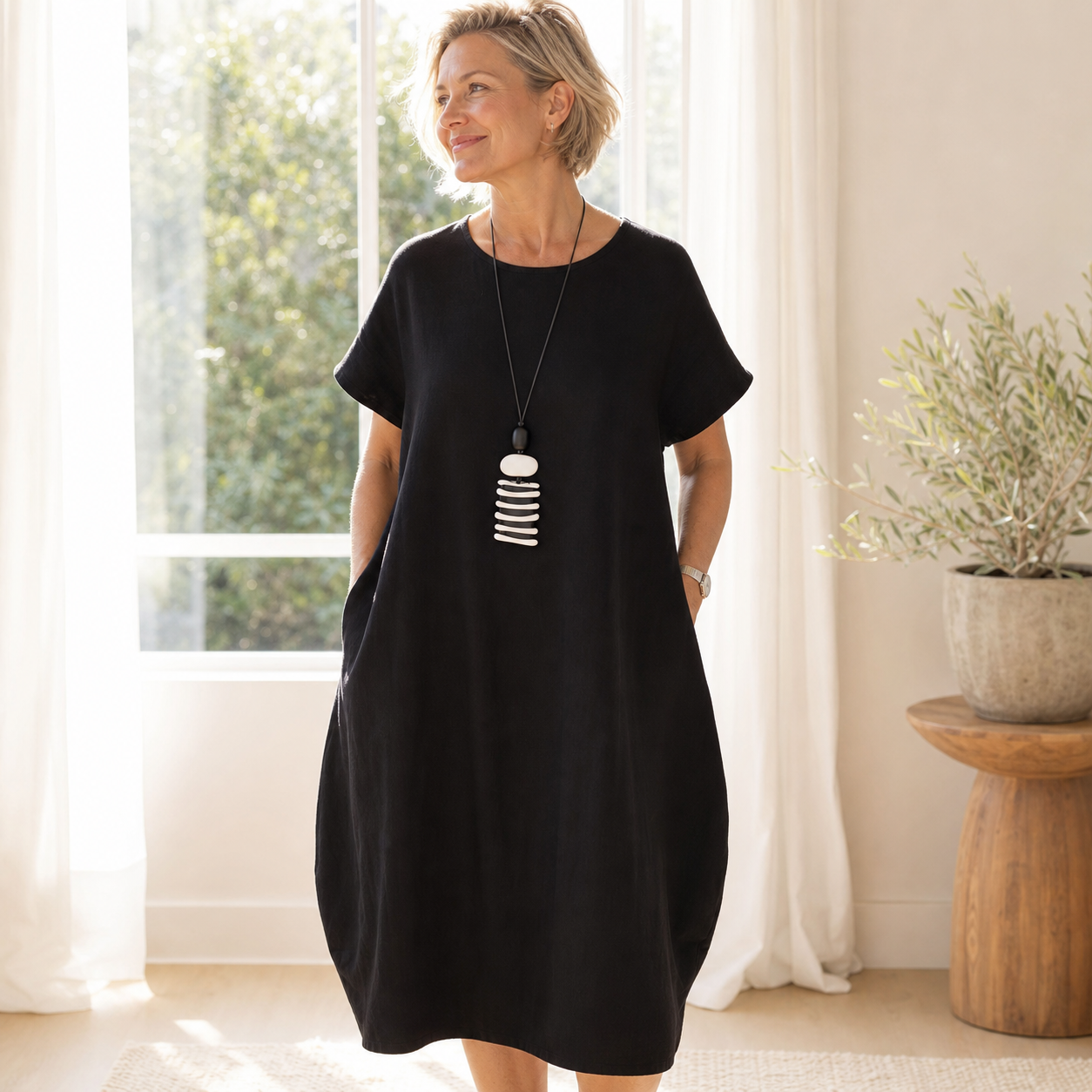 Patrizia Procopio™ Elegancka sukienka midi na każdą okazję