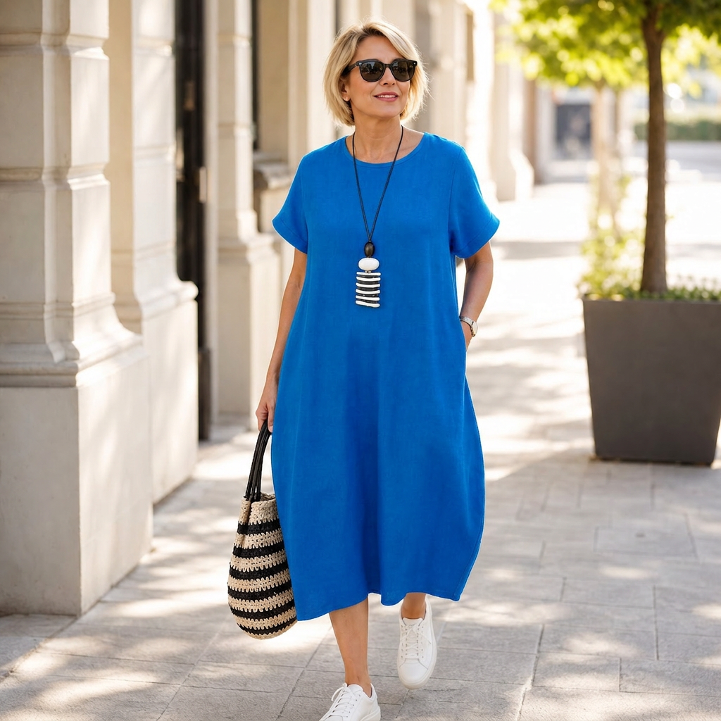 Patrizia Procopio™ Elegancka sukienka midi na każdą okazję