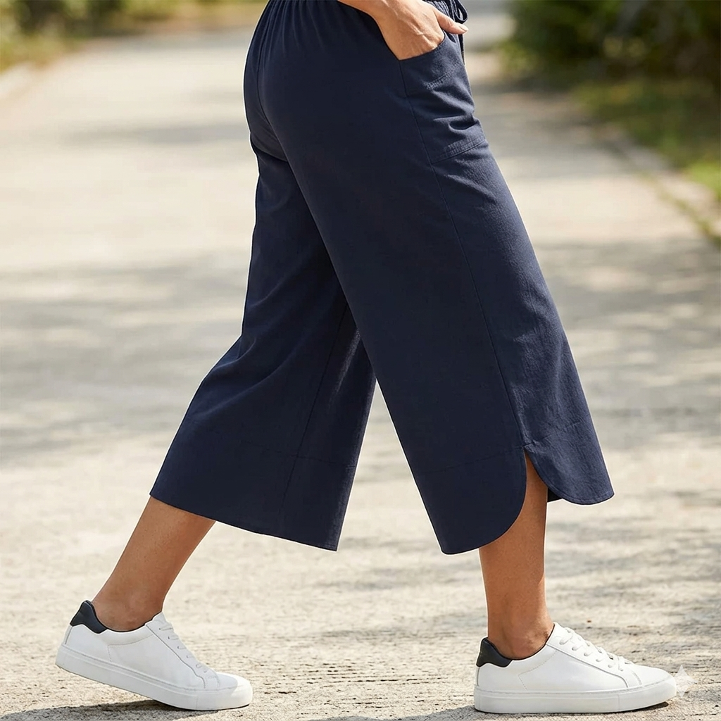 Pierina Danesi™ Rozluźnione spodnie cropped do domu i na wyjścia
