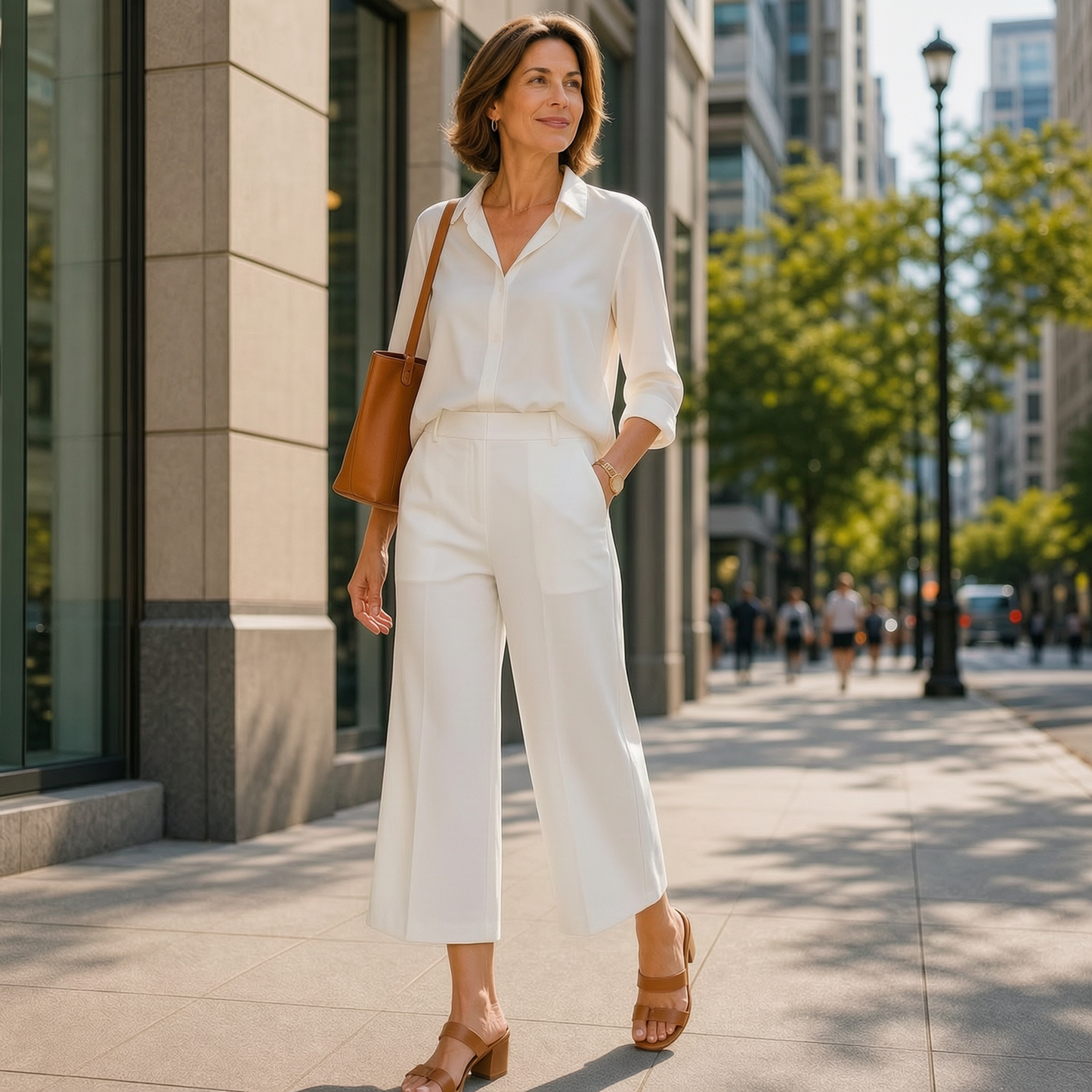 Rebecca Silvi™ Wszechstronne szerokie spodnie culotte