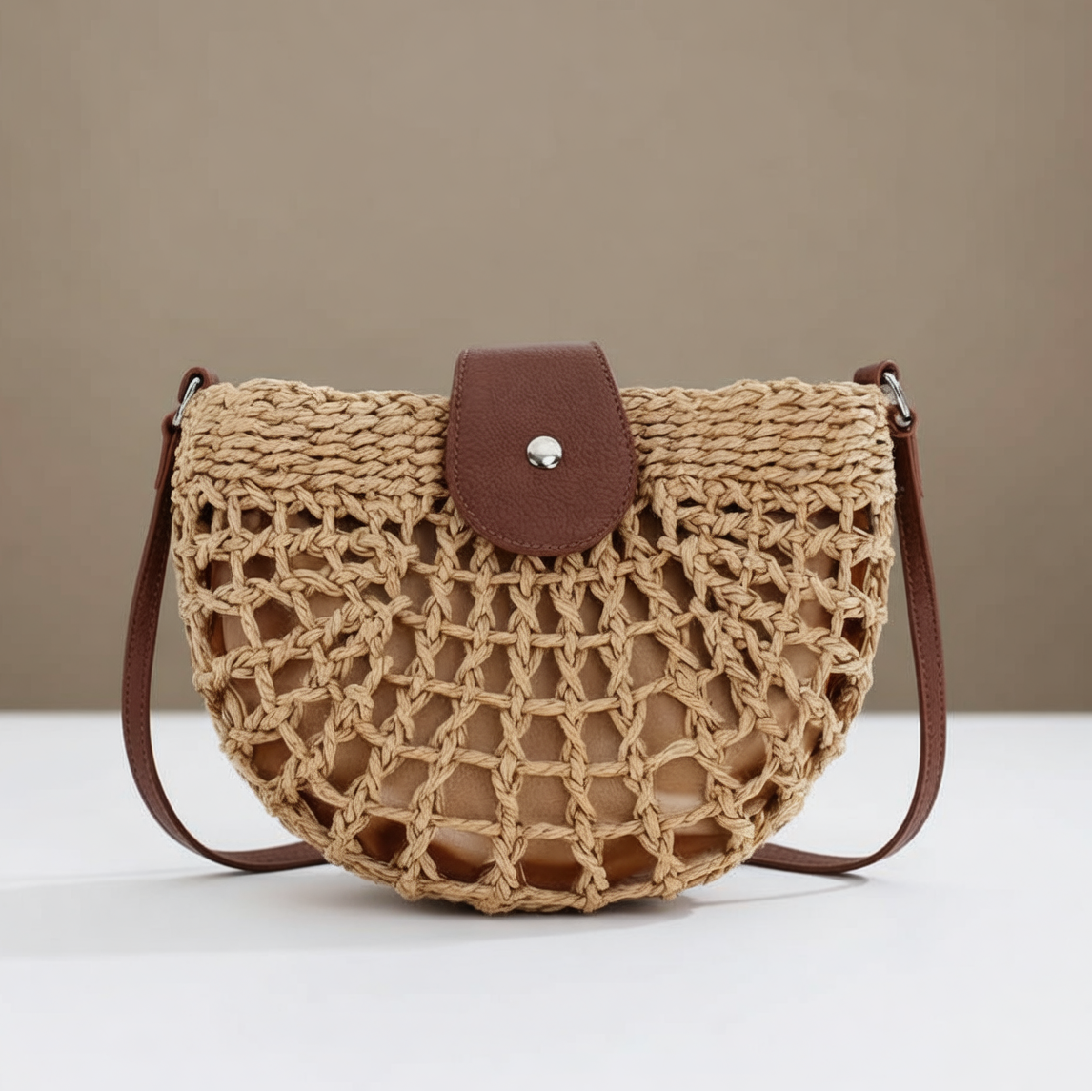 Seraphina Vale™ Plecak crossbody z plecionki do noszenia bez użycia rąk