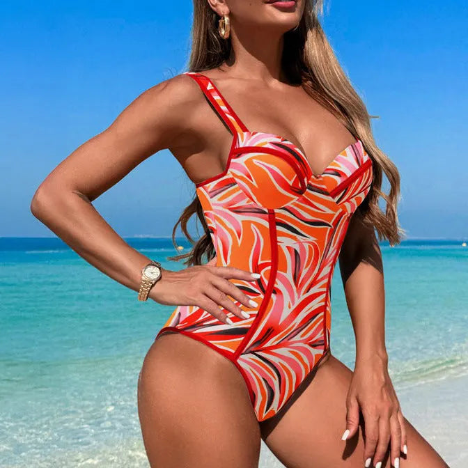 Slendella™ Wyszczuplający jednoczęściowy strój kąpielowy dla pewności siebie na plaży