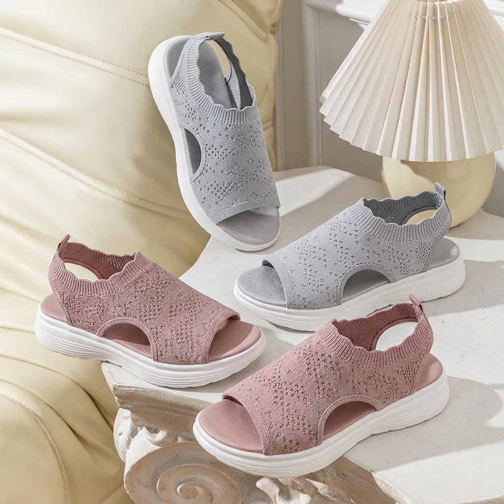 StrideEase™ Eleganckie oddychające platformy dla komfortowego chodzenia bez bólu