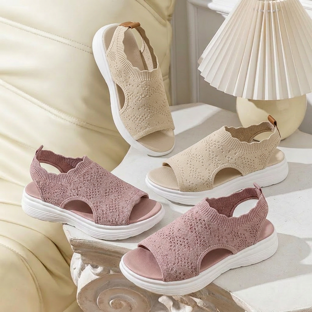 StrideEase™ Eleganckie oddychające platformy dla komfortowego chodzenia bez bólu