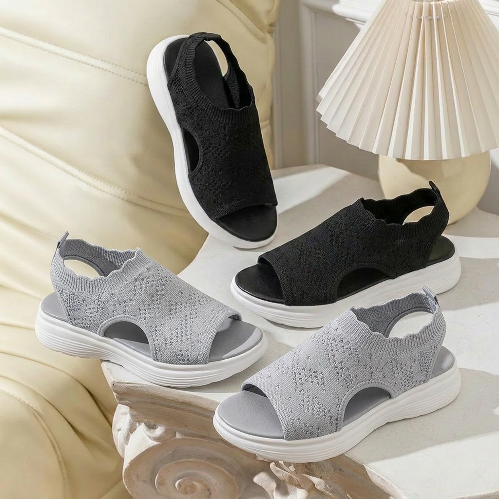 StrideEase™ Eleganckie oddychające platformy dla komfortowego chodzenia bez bólu