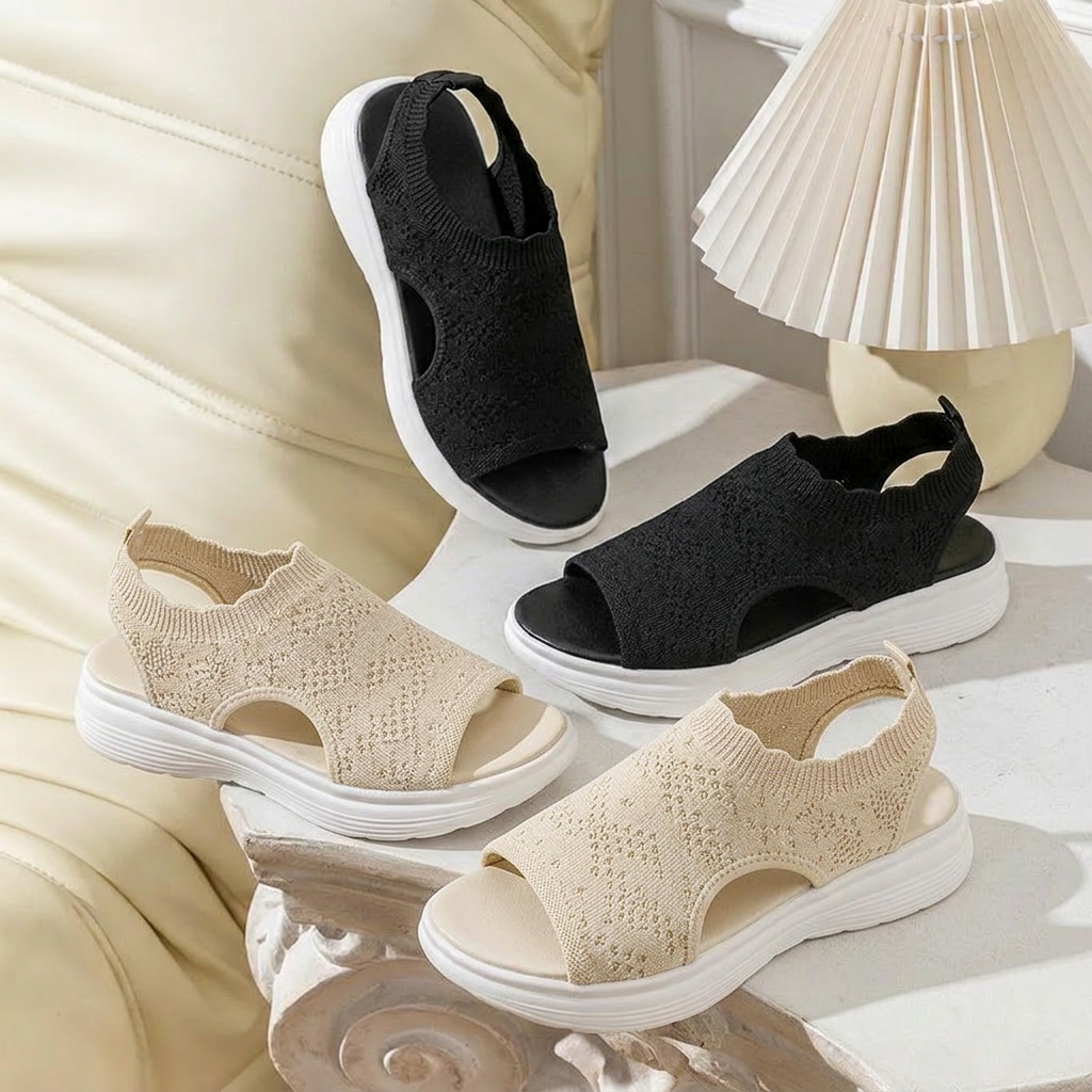 StrideEase™ Eleganckie oddychające platformy dla komfortowego chodzenia bez bólu