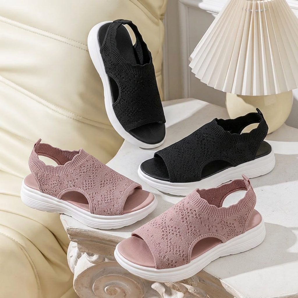 StrideEase™ Eleganckie oddychające platformy dla komfortowego chodzenia bez bólu