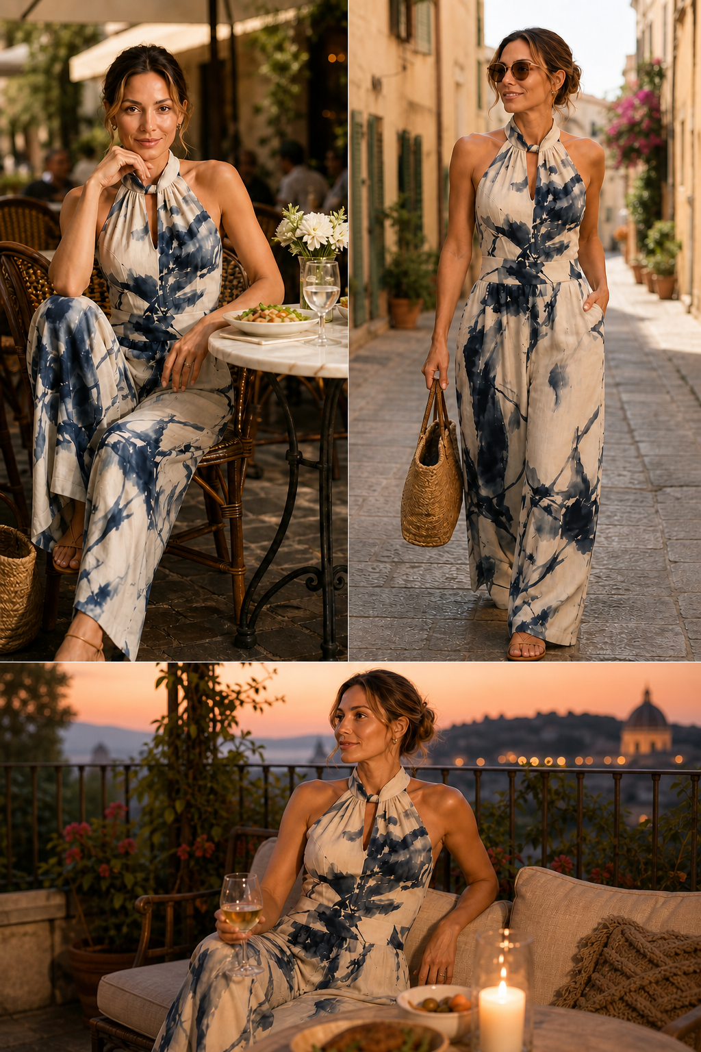 Teodora Pugliesi™ Lekki letni kombinezon dla beztroskiego stylu