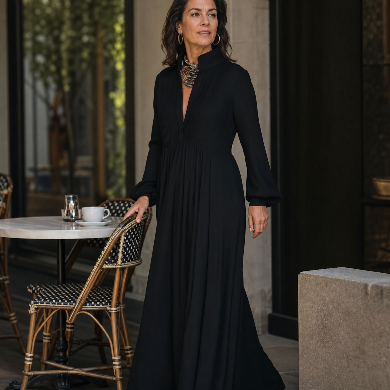 Valentina Vecchietti™ Przewiewna sukienka maxi dla beztroski stylu